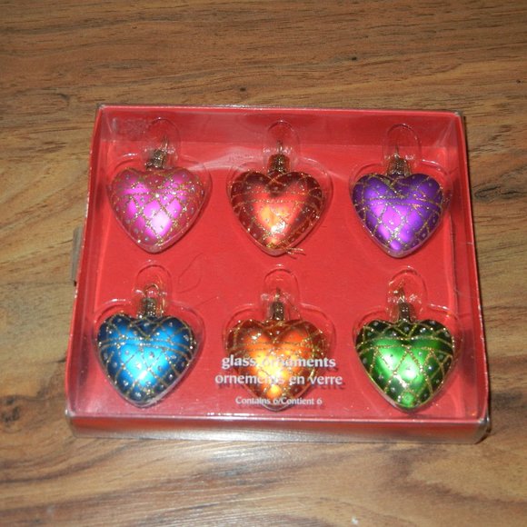 Pier 1 Holiday Nwt 6 Pier Hanging Hearts Poshmark